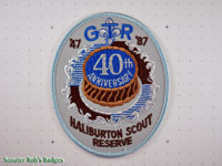 Click to enlarge 1987 Haliburton Scout Reserve 40th Anniversary